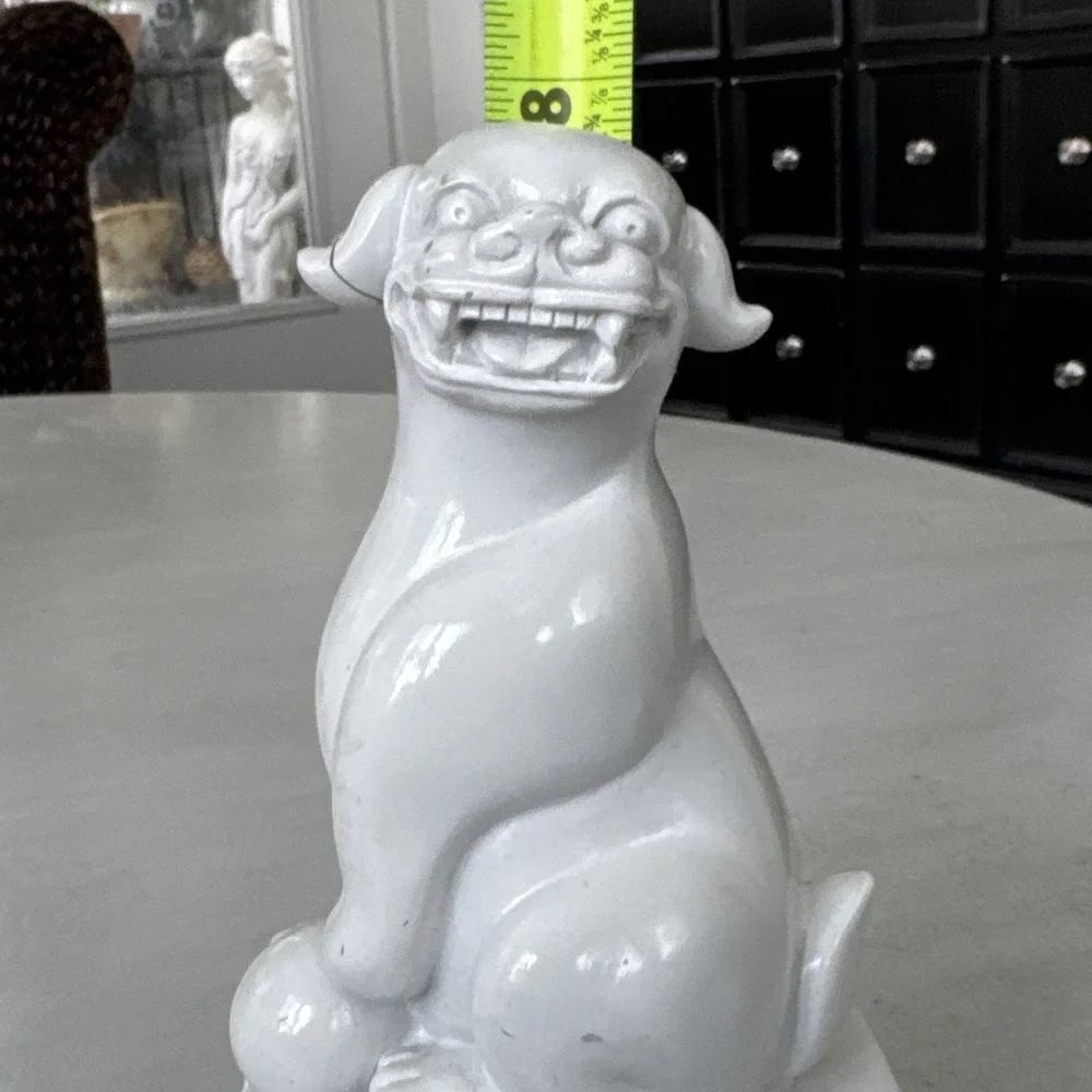 Jonathan Adler Happy Chic Elizabeth Foo Dog Bookend White 8